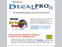 Tablet Screenshot of decalprofx.com